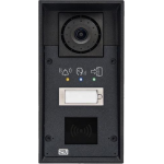 Helios IP FORCE 1 tlačítko, kamera, piktogramy a príprava pre čítačku IP dverný vrátnik