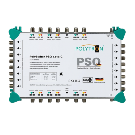 PSQ 1316 C Green-line kaskádový multipřepínač