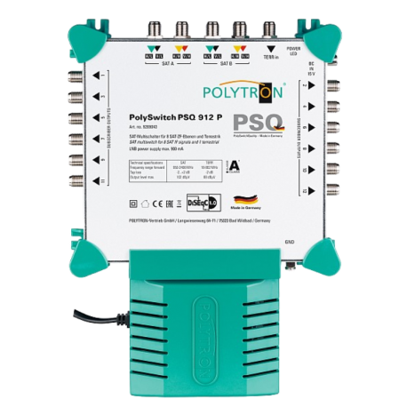 PSQ 912 P samostatný multipřepínač 9 vstupů, 12 výstupů
