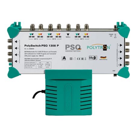 PSQ 1308 P samostatný multipřepínač 13 vstupů, 8 výstupů